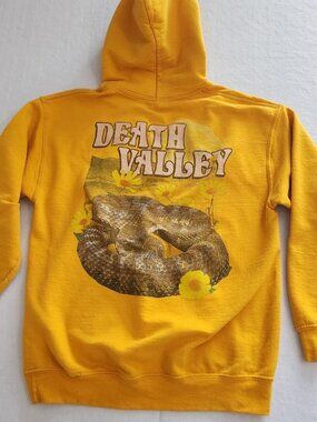 Buzz Women's Death Valley Yellow Hoodie Size Medium
